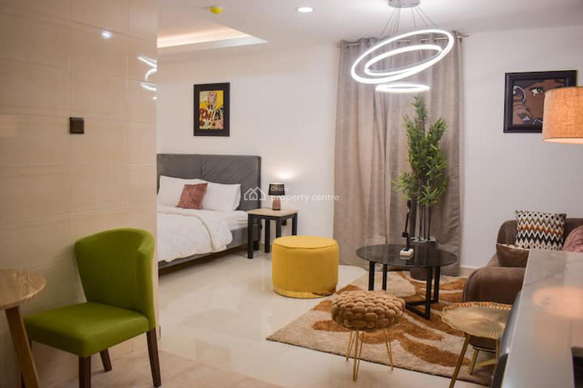 Furnished Studio Apartment with Swimming Pool and Gym, 37, Accra Metropolitan, Accra, Single Room Self Contained for Rent