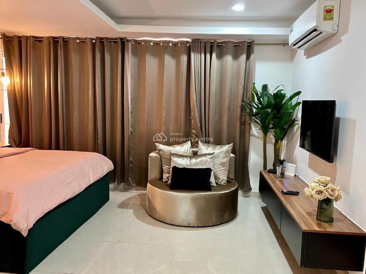 Furnished Studio with Swimming Pool and Gym, 37, Accra Metropolitan, Accra, Single Room Self Contained for Rent