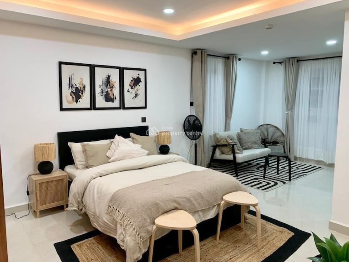 Furnished Studio Apartment with Swimming Pool and Gym, 37, Accra Metropolitan, Accra, Single Room Self Contained for Rent