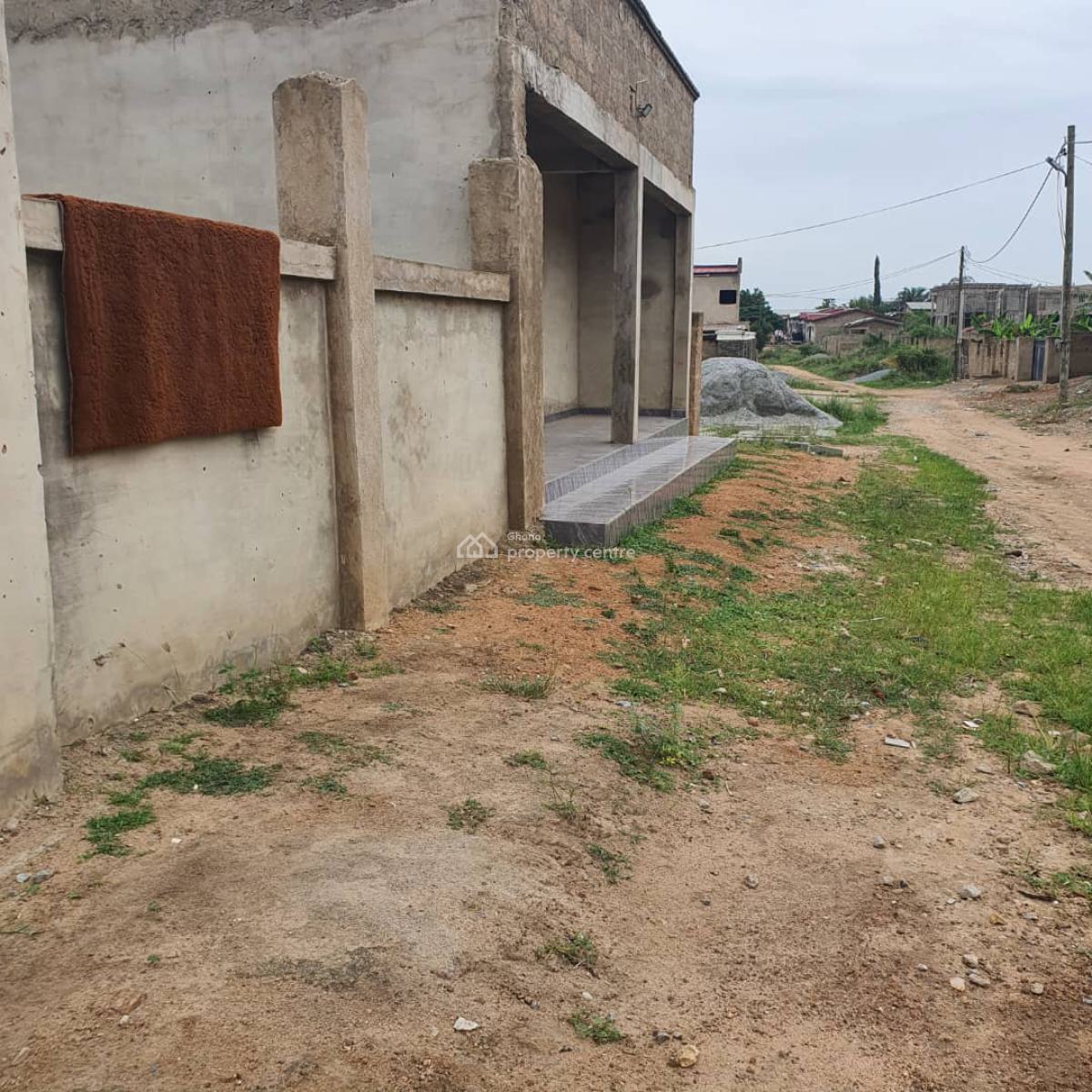 4 Master Bedroom + 2 Stores, Storey Foundation on 1 & Half, Adjen Kotoku Amasaman, Adjen Kotoku, Ga West Municipal, Accra, House for Sale