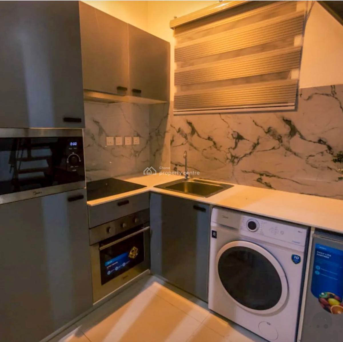 Furnished One Bedroom Loft with Swimming Pool and Gym, Mahama Road, East Airport, Airport Residential Area, Accra, Apartment for Rent