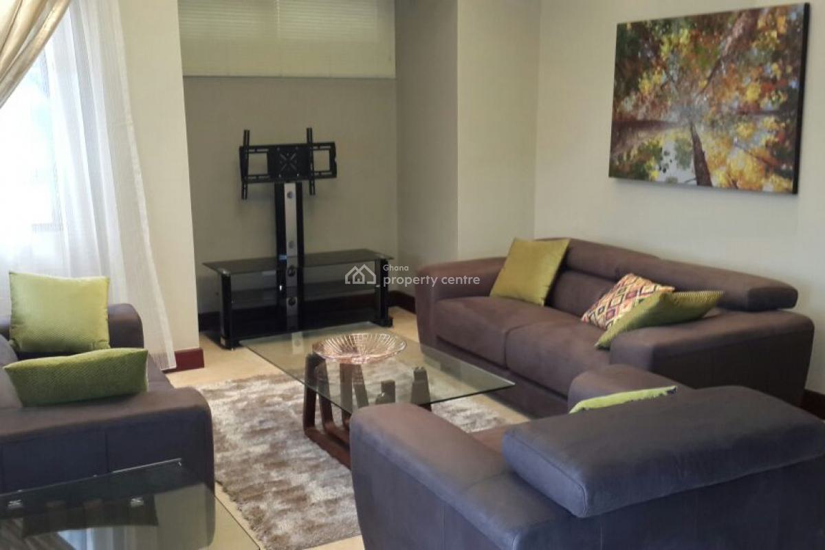 Furnished 1 Bedroom Apartment with Swimming Pool and Gym, Cantonments, Accra, Mini Flat for Rent