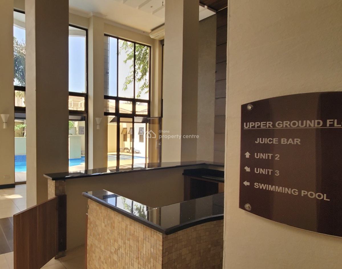 Furnished 1 Bedroom Apartment with Swimming Pool and Gym, Cantonments, Accra, Mini Flat for Rent