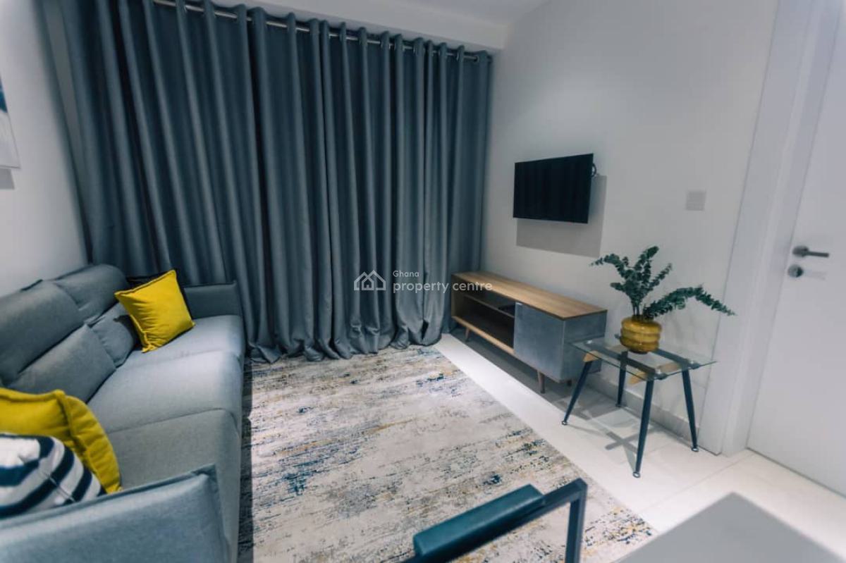 Furnished 1 Bedroom Apartment with Swimming Pool, Mahama Road, East Airport, Airport Residential Area, Accra, Mini Flat for Rent