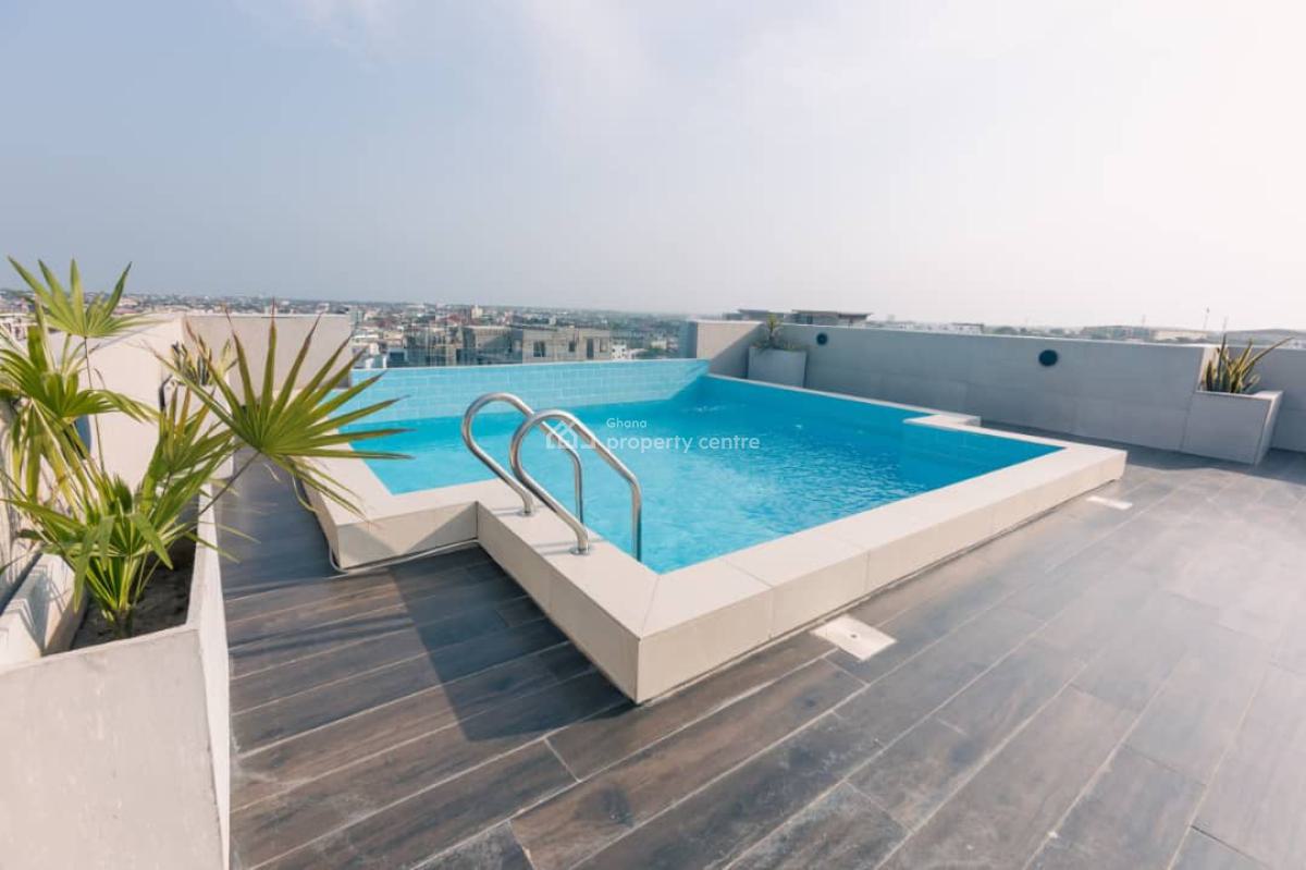 Furnished 1 Bedroom Apartment with Swimming Pool, Mahama Road, East Airport, Airport Residential Area, Accra, Mini Flat for Rent