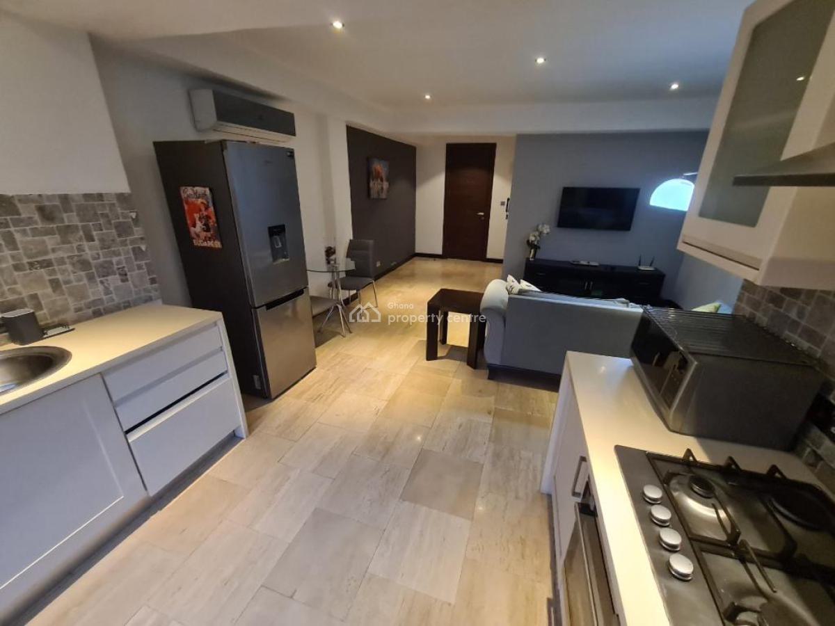 Furnished 1 Bedroom Apartment with Swimming Pool and Gym, Airport Residential Area, Accra, Mini Flat for Rent