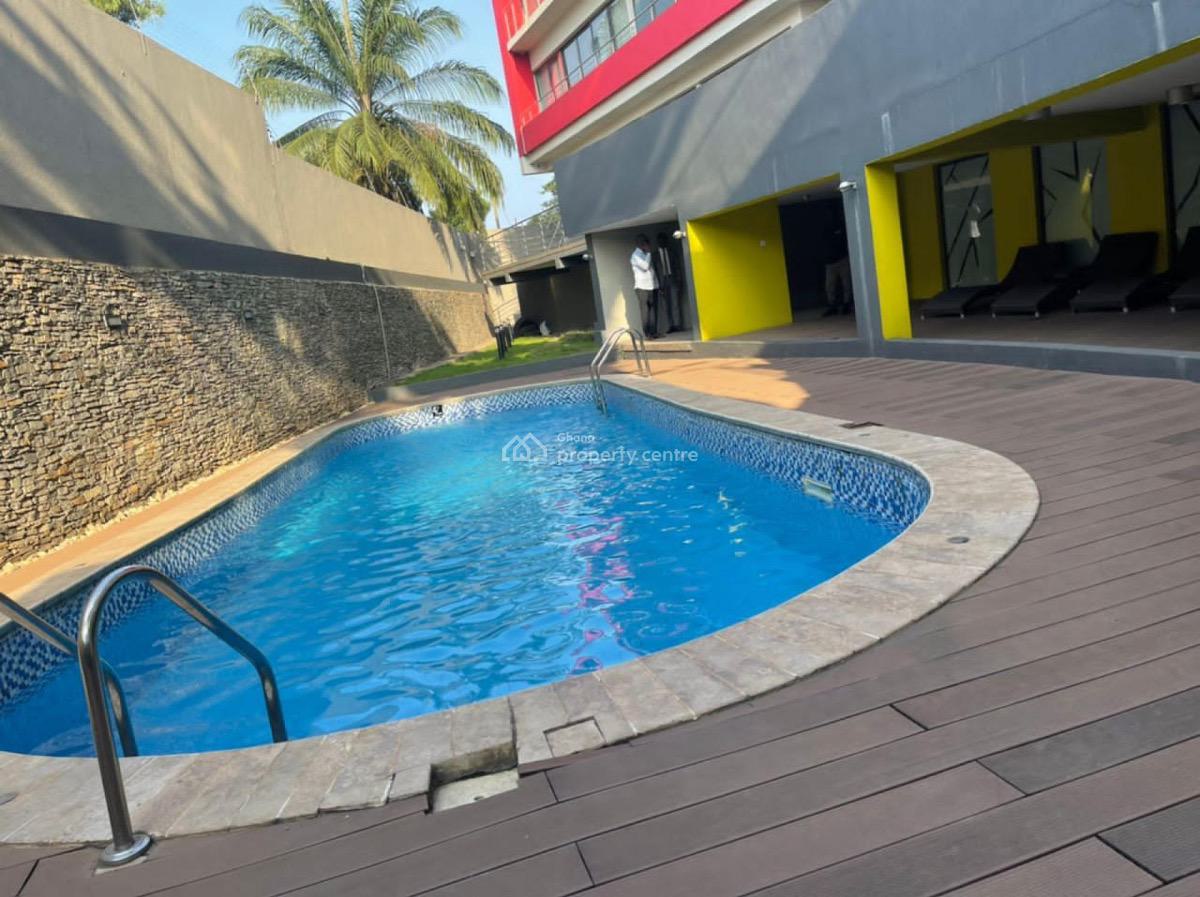 Furnished 1 Bedroom Apartment with Swimming Pool and Gym, Airport Residential Area, Accra, Mini Flat for Rent
