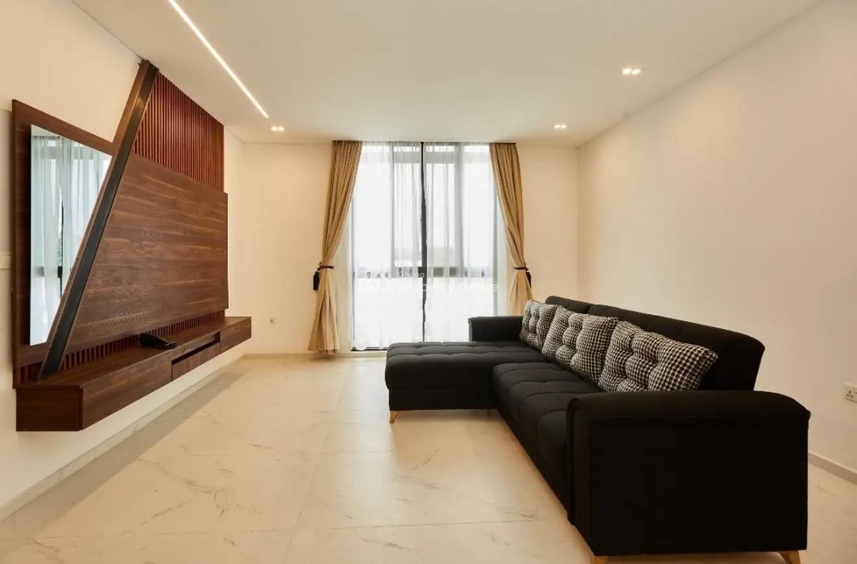 Furnished 1 Bedroom Apartment with Swimming Pool and Gym, Abelemkpe, Accra, Mini Flat for Rent