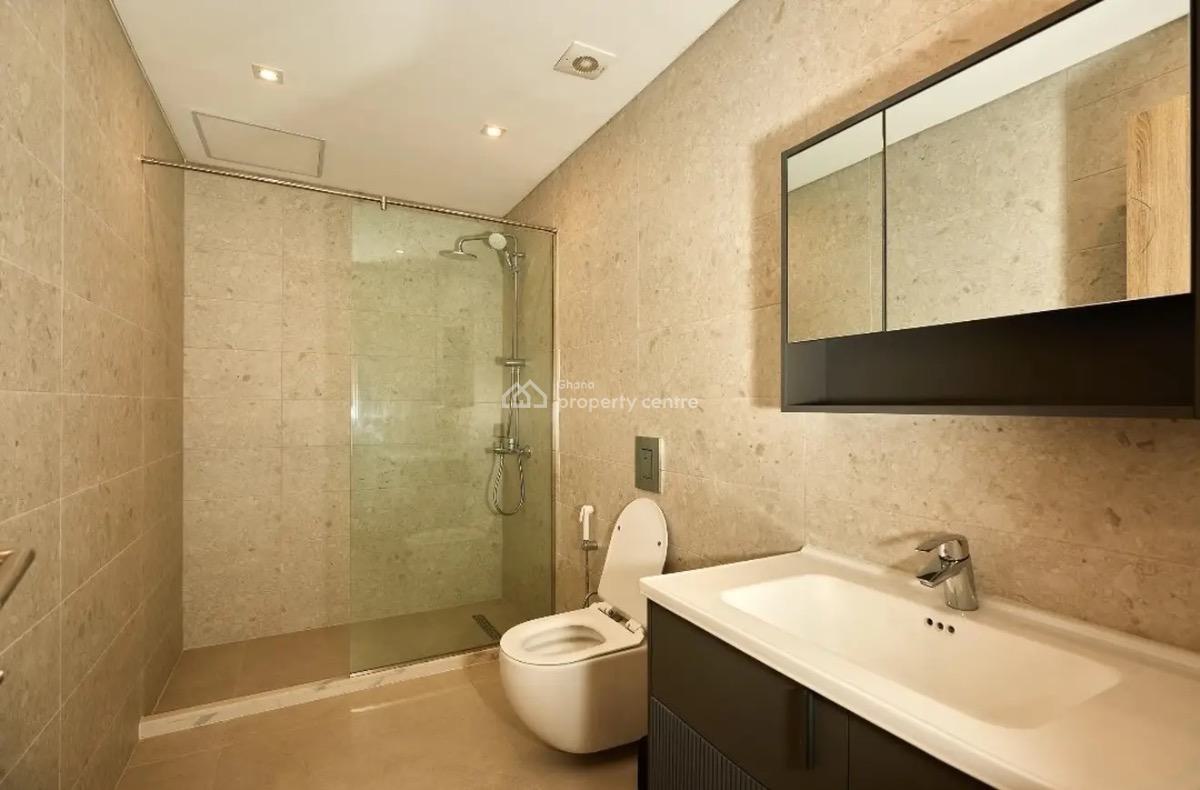 Furnished 1 Bedroom Apartment with Swimming Pool and Gym, Abelemkpe, Accra, Mini Flat for Rent