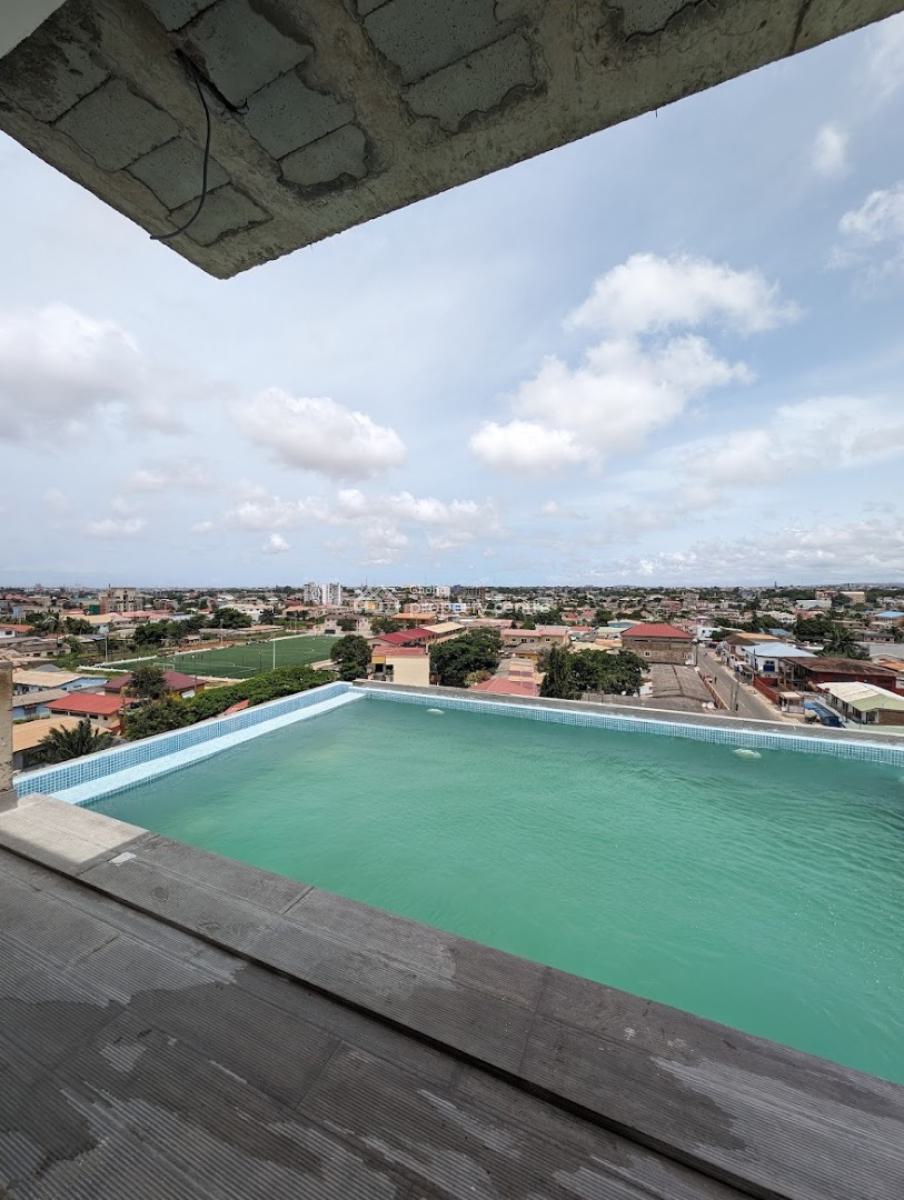 Furnished 1 Bedroom Apartment with Swimming Pool and Gym, Abelemkpe, Accra, Mini Flat for Rent
