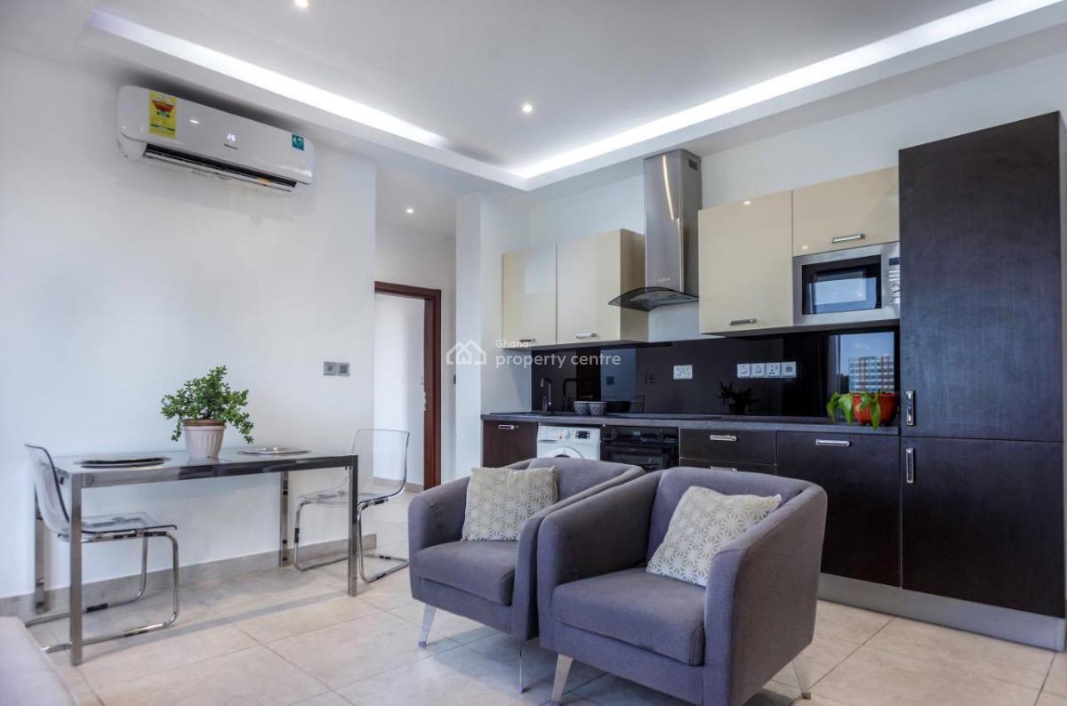 Furnished 1 Bedroom Apartment in a Gated Community with Swimming Pool, East Legon, Accra, Mini Flat for Rent