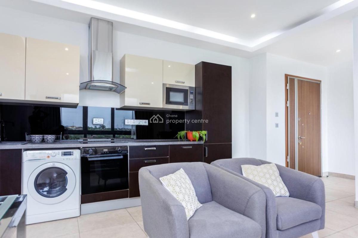 Furnished 1 Bedroom Apartment in a Gated Community with Swimming Pool, East Legon, Accra, Mini Flat for Rent