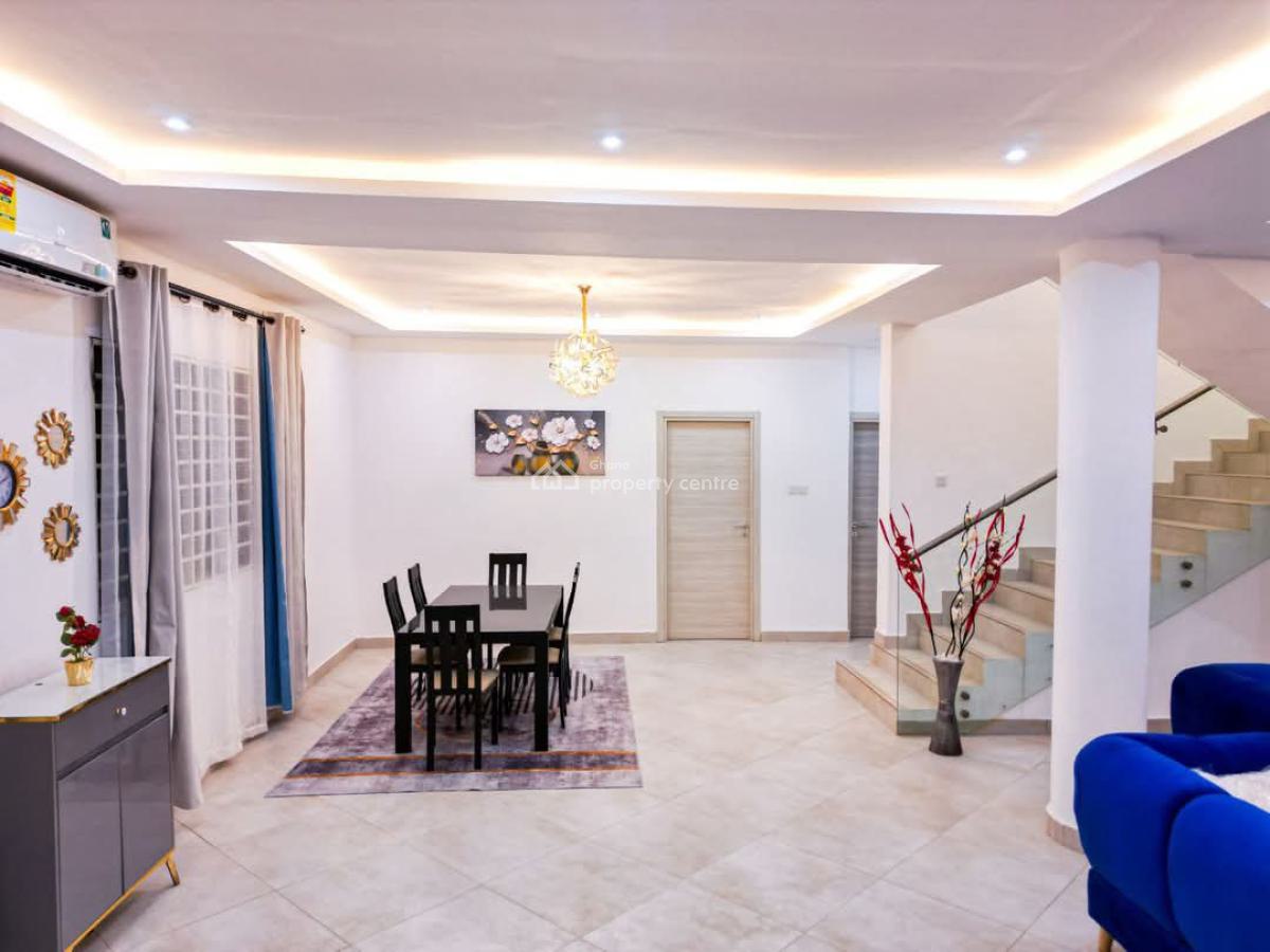 Fully Furnished 4 Bedroom Duplex All Ensuite House, Behind Despite Automobile, East Legon, Accra, House Short Let