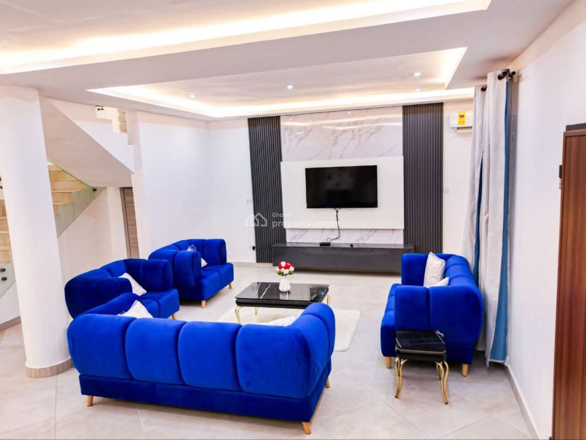 Fully Furnished 4 Bedroom Duplex All Ensuite House, Behind Despite Automobile, East Legon, Accra, House Short Let