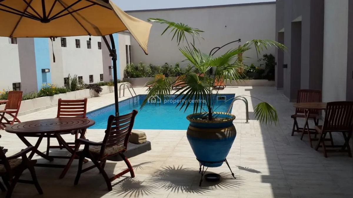 Fully Furnished 1 Bedroom Apartment with Swimming Pool and Gym, Cantonments, Accra, Mini Flat for Rent
