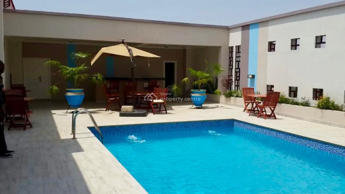Fully Furnished 1 Bedroom Apartment with Swimming Pool and Gym, Cantonments, Accra, Mini Flat for Rent