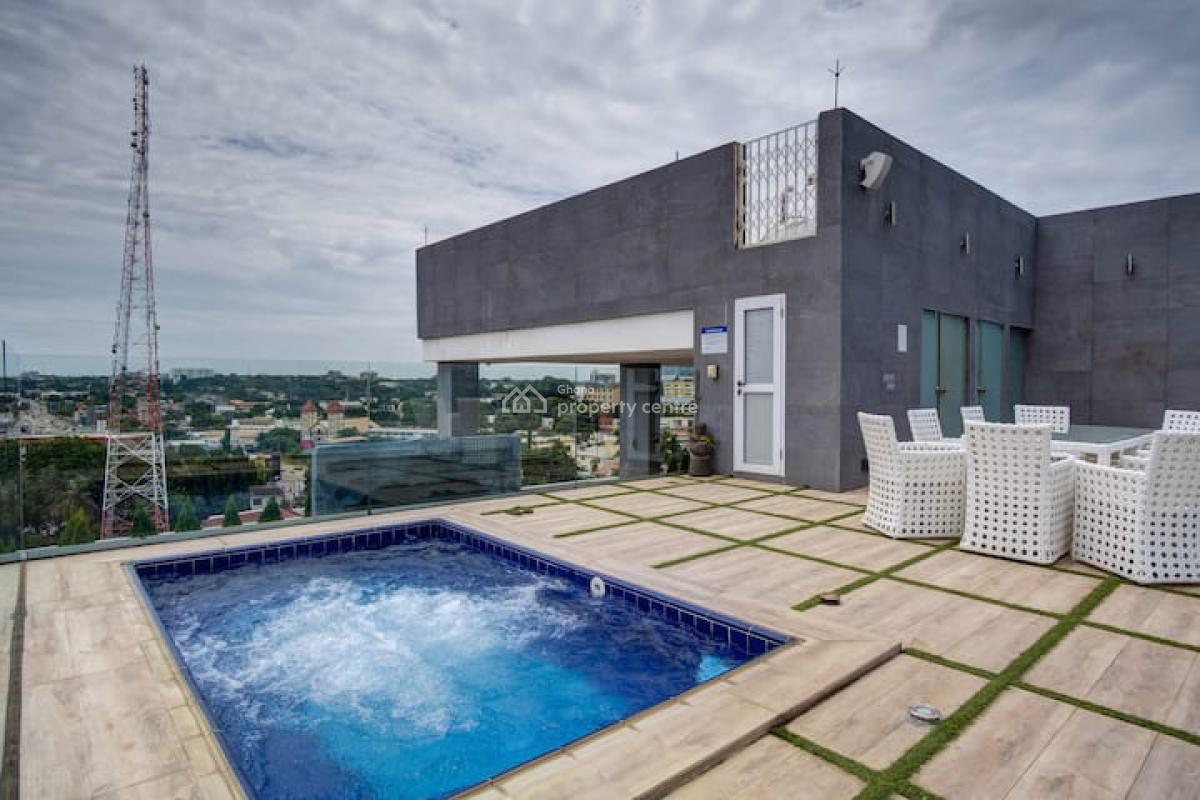 Furnished 1 Bedroom Apartment with Swimming Pool, Gym, and Cinema, North Ridge, Accra, Mini Flat for Rent
