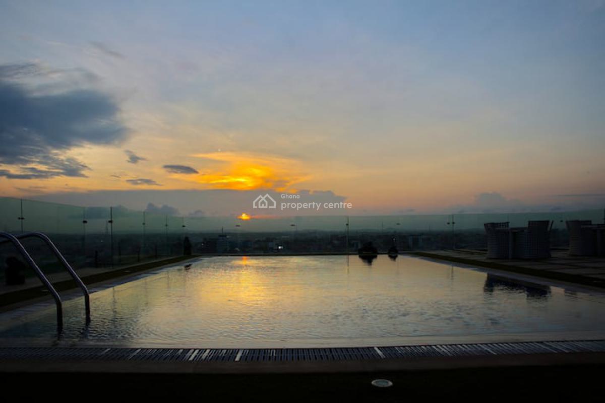 Furnished 1 Bedroom Apartment with Swimming Pool, Gym, and Cinema, North Ridge, Accra, Mini Flat for Rent
