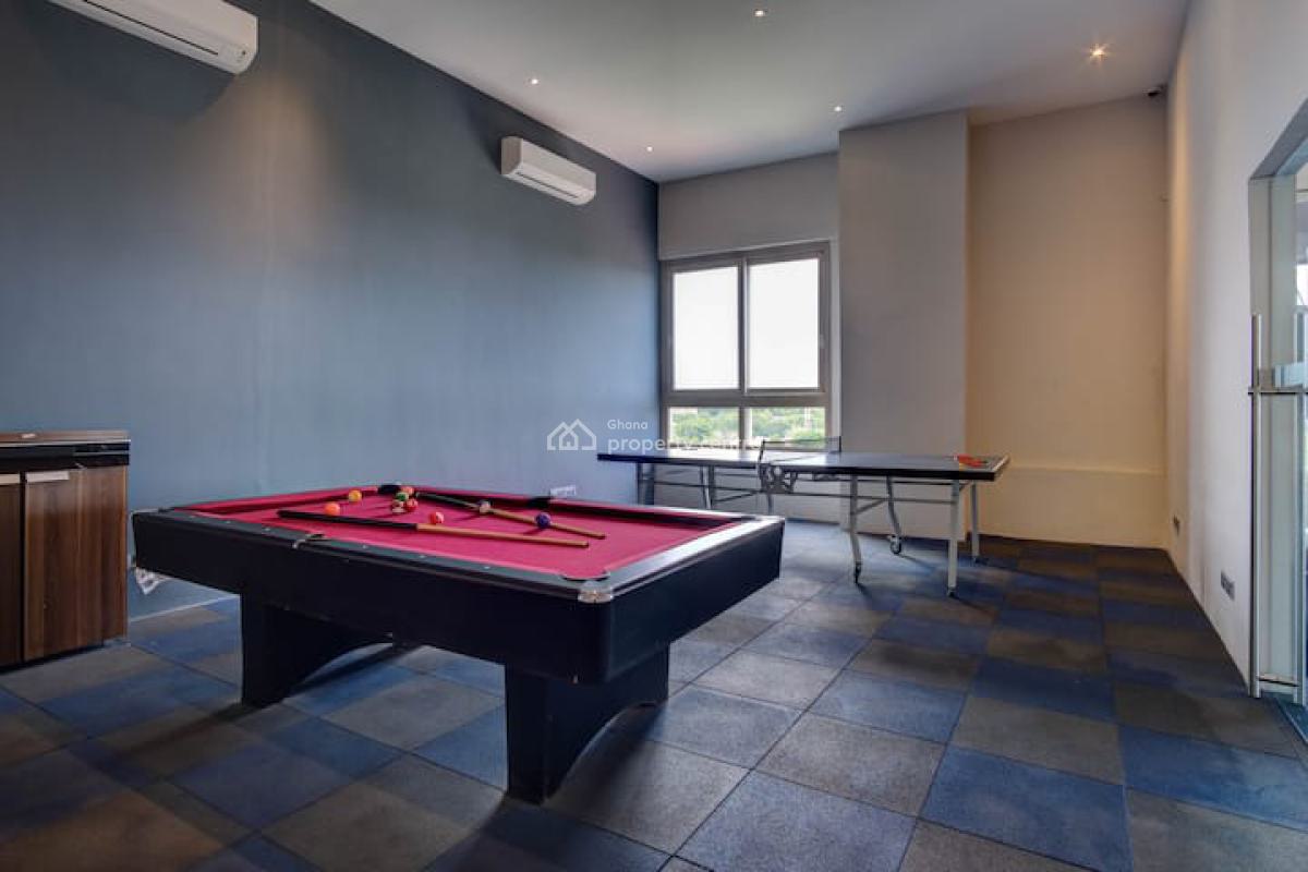 Furnished 1 Bedroom Apartment with Swimming Pool, Gym, and Cinema, North Ridge, Accra, Mini Flat for Rent