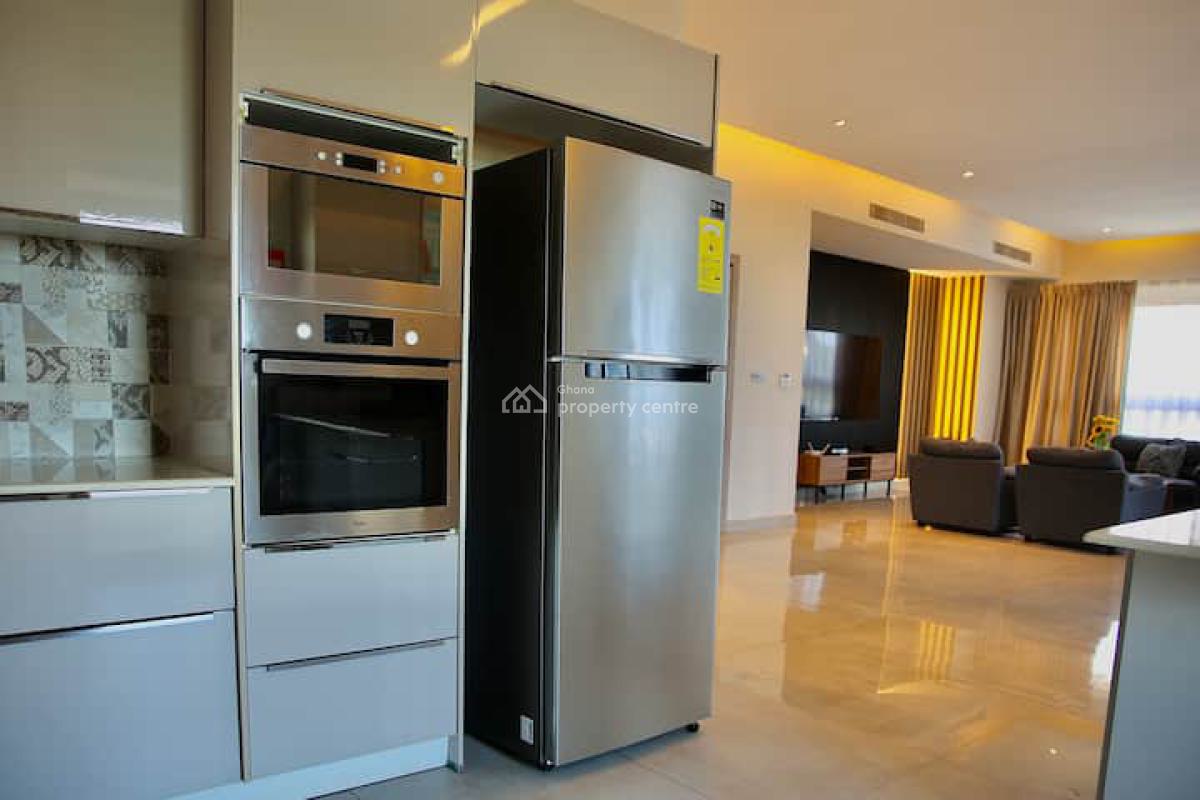 Furnished 3 Bedroom Apartment with Swimming Pool, Gym & Rooftop Lounge, North Ridge, Accra, Apartment for Rent