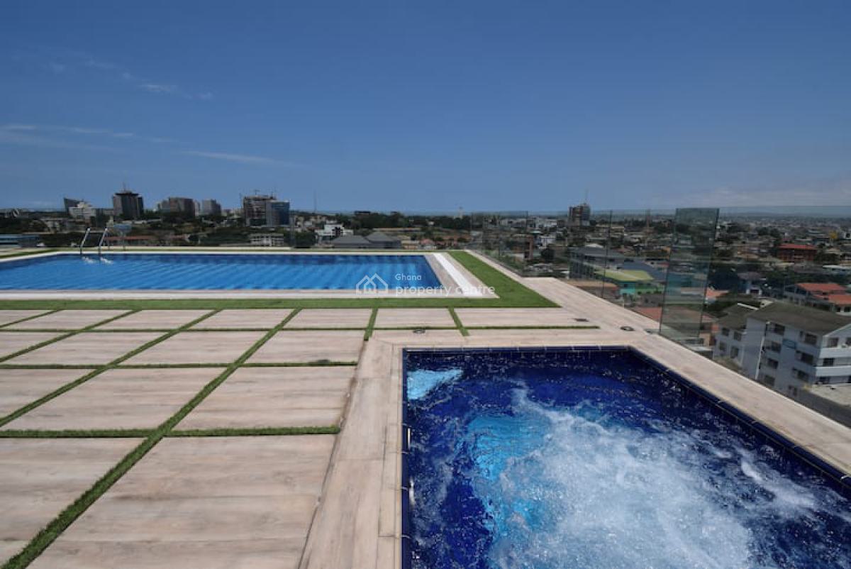 Furnished 3 Bedroom Apartment with Swimming Pool, Gym & Rooftop Lounge, North Ridge, Accra, Apartment for Rent