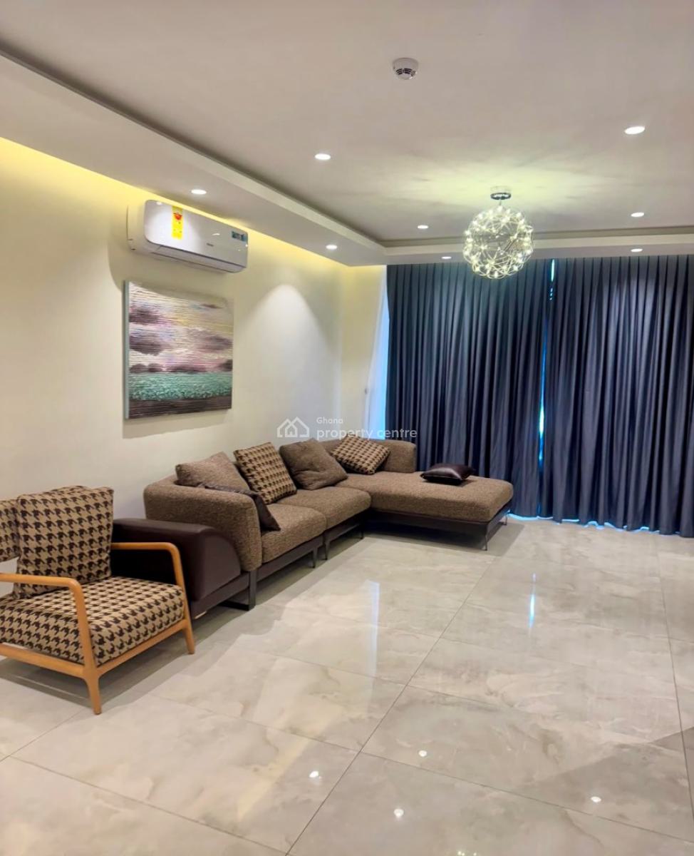 Furnished 2 Bedroom Apartment with Rooftop Lounge, Dzorwulu, West Airport, Airport Residential Area, Accra, Apartment for Rent