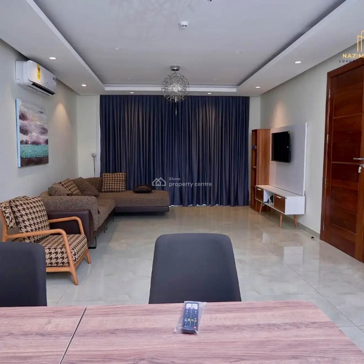 Furnished 2 Bedroom Apartment with Rooftop Lounge, Dzorwulu, West Airport, Airport Residential Area, Accra, Apartment for Rent