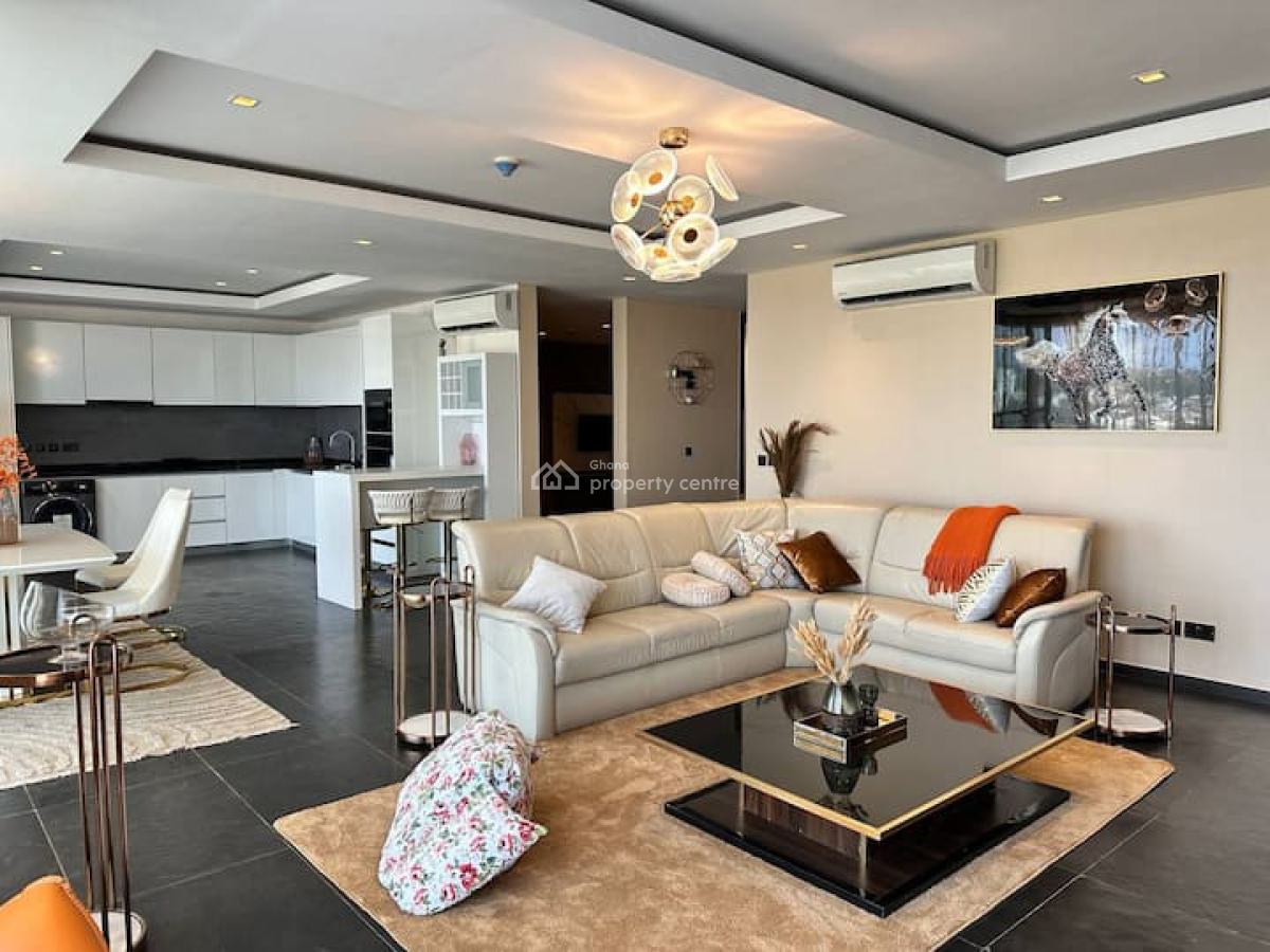 Furnished 3 Bedroom Apartment with Swimming Pool, West Airport, Airport Residential Area, Accra, Apartment for Rent