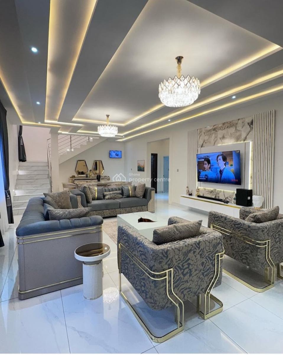 Furnished 4 Bedroom Duplex with Swimming Pool, Ars Roundabout, East Legon, Accra, Detached Duplex for Rent