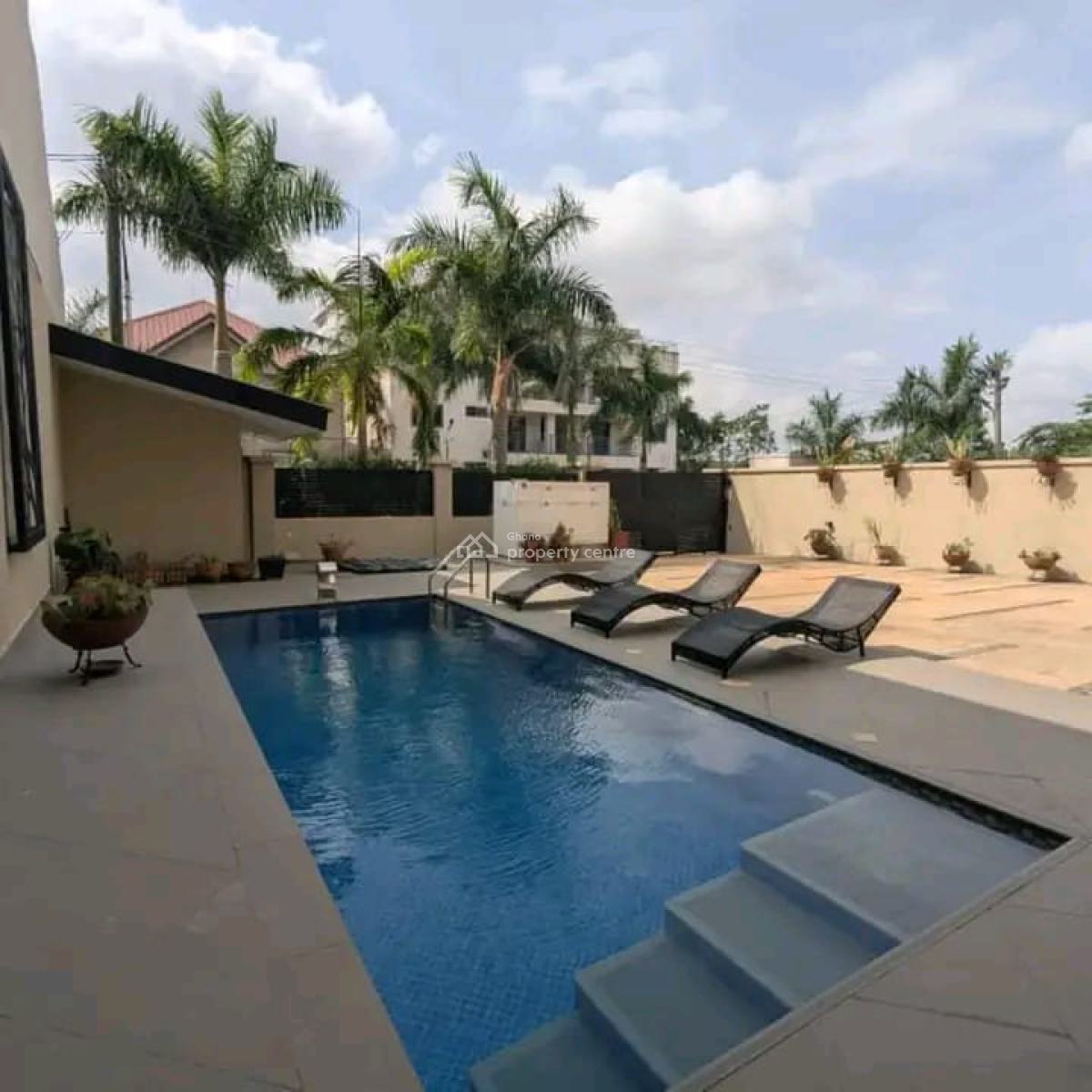 Executive 5-bedroom House @ East Airport, East Airport, Airport Residential Area, Accra, Detached Duplex for Rent