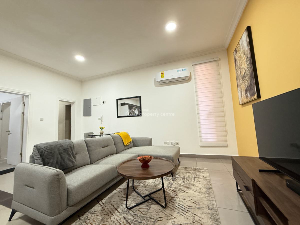 Furnished 1 Bedroom Apartment with Swimming Pool and Gym, Cantonments, Accra, Mini Flat for Rent