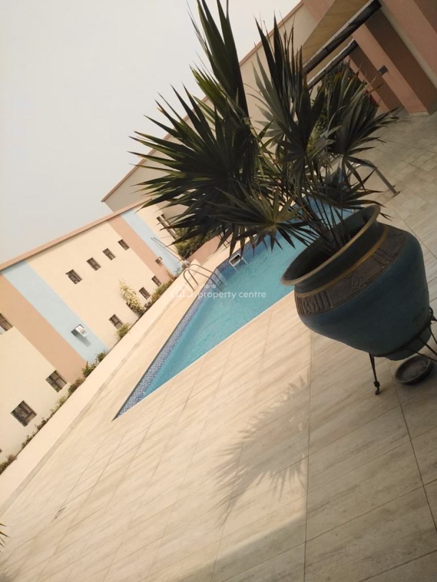 Furnished 1 Bedroom Apartment with Swimming Pool and Gym, Cantonments, Accra, Mini Flat for Rent