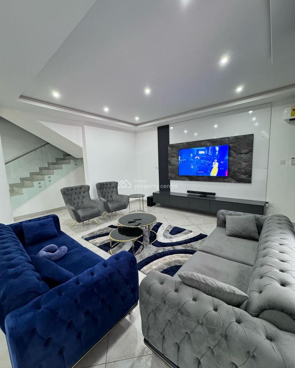 Furnished 4 Bedroom Duplex with Staff Quarters in a Gated Community, East Legon, Accra, Detached Duplex for Rent