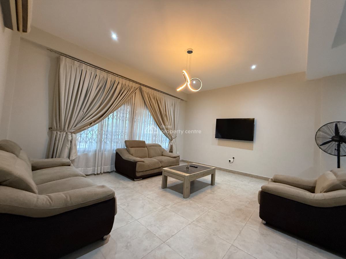 Furnished 3 Bedroom with Staff Quarters in a Gated Community with Pool, East Legon, Accra, Townhouse for Rent