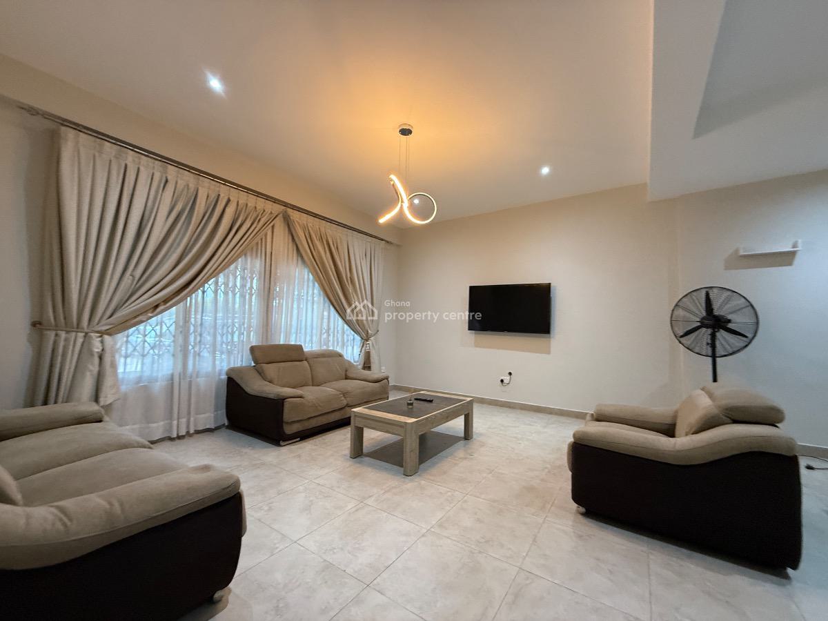 Furnished 3 Bedroom with Staff Quarters in a Gated Community with Pool, East Legon, Accra, Townhouse for Rent