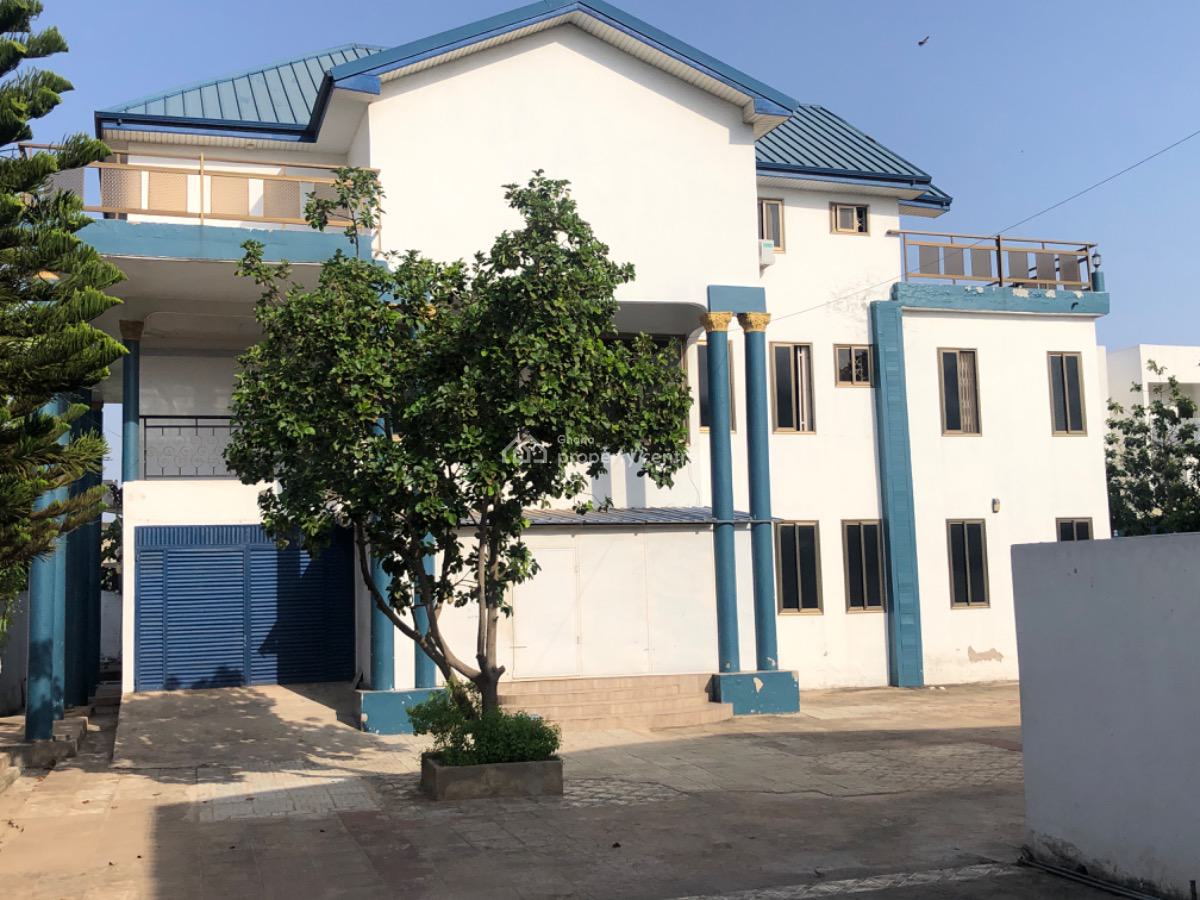 7 Bedroom Ideal for Commercial Uses Like Offices in a Good Location., East Legon, East Legon, Accra, Detached Duplex for Rent