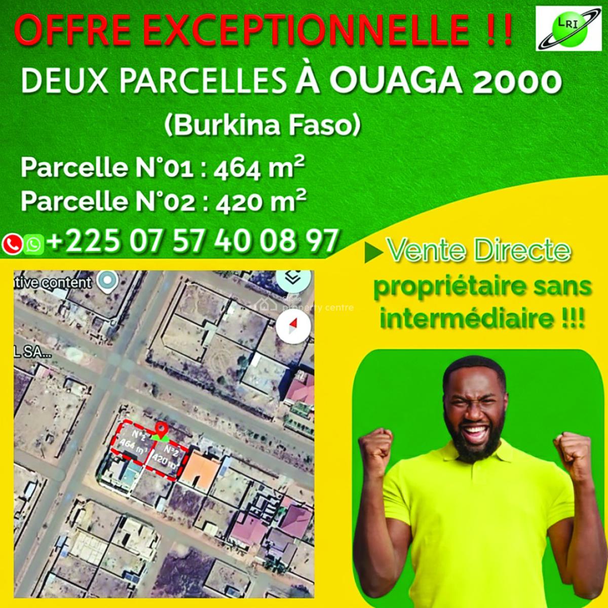 a Vendre : Parcelle Exceptionnelle à Ouaga 2000 (burkina Faso), Ouagadougou Zone C6, Abossey Okai, Accra, Commercial Property for Sale