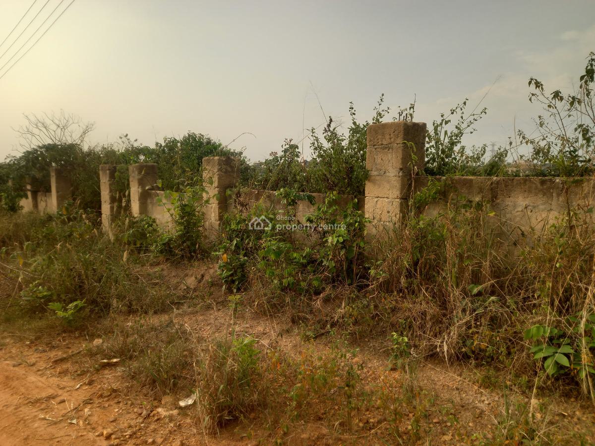 2 Plots   ( Fully Fence Walled), Adesina, on Kenyasi Abrem Road., Kumasi Metropolitan, Ashanti, Land for Sale