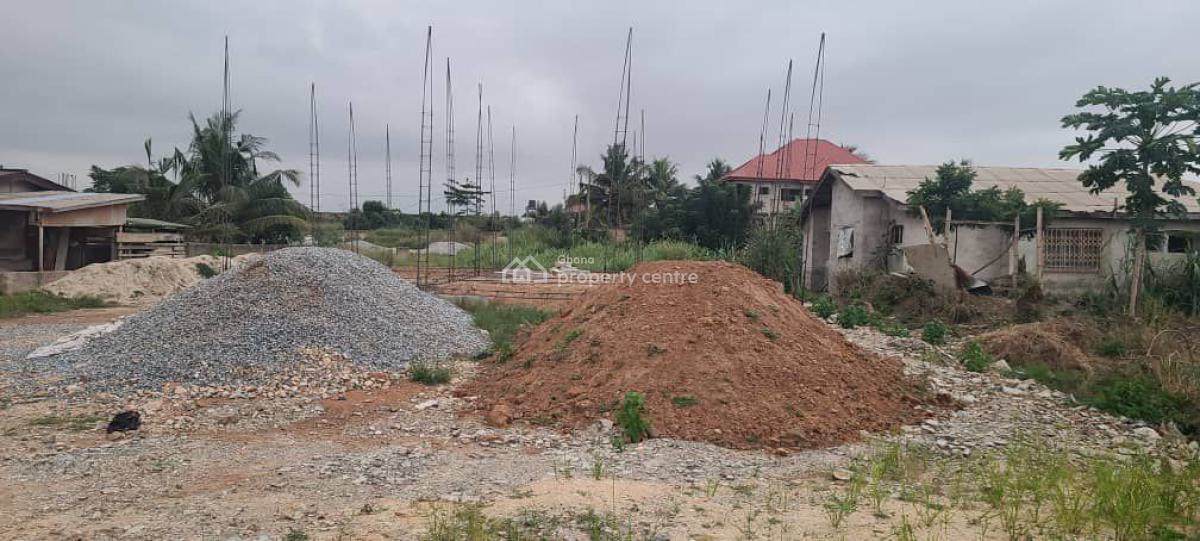Plot with 2brm Footings Foundation at Nsakina, Accra, Nsakina After Ablekuma, Accra Metropolitan, Accra, Detached Bungalow for Sale