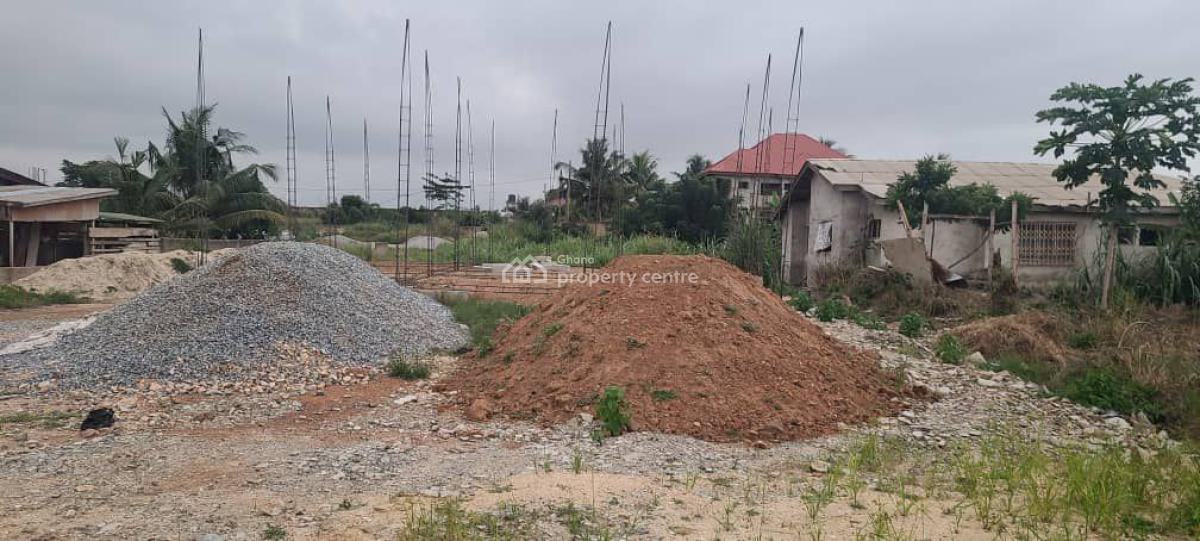 Plot with 2brm Footings Foundation at Nsakina, Accra, Nsakina After Ablekuma, Accra Metropolitan, Accra, Detached Bungalow for Sale