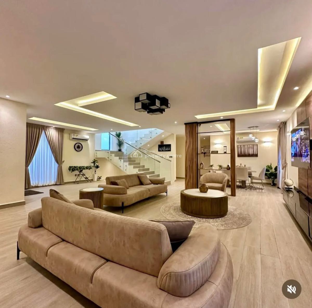 Executive Fully Furnished 4-bedroom, Adjiringanor, East Legon, Accra, House for Sale