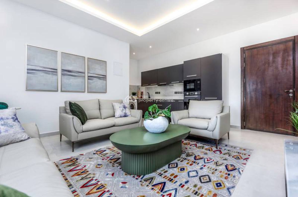 Furnished 1 Bedroom Apartment with Swimming Pool and Gym, Cantonments, Accra, Mini Flat for Rent