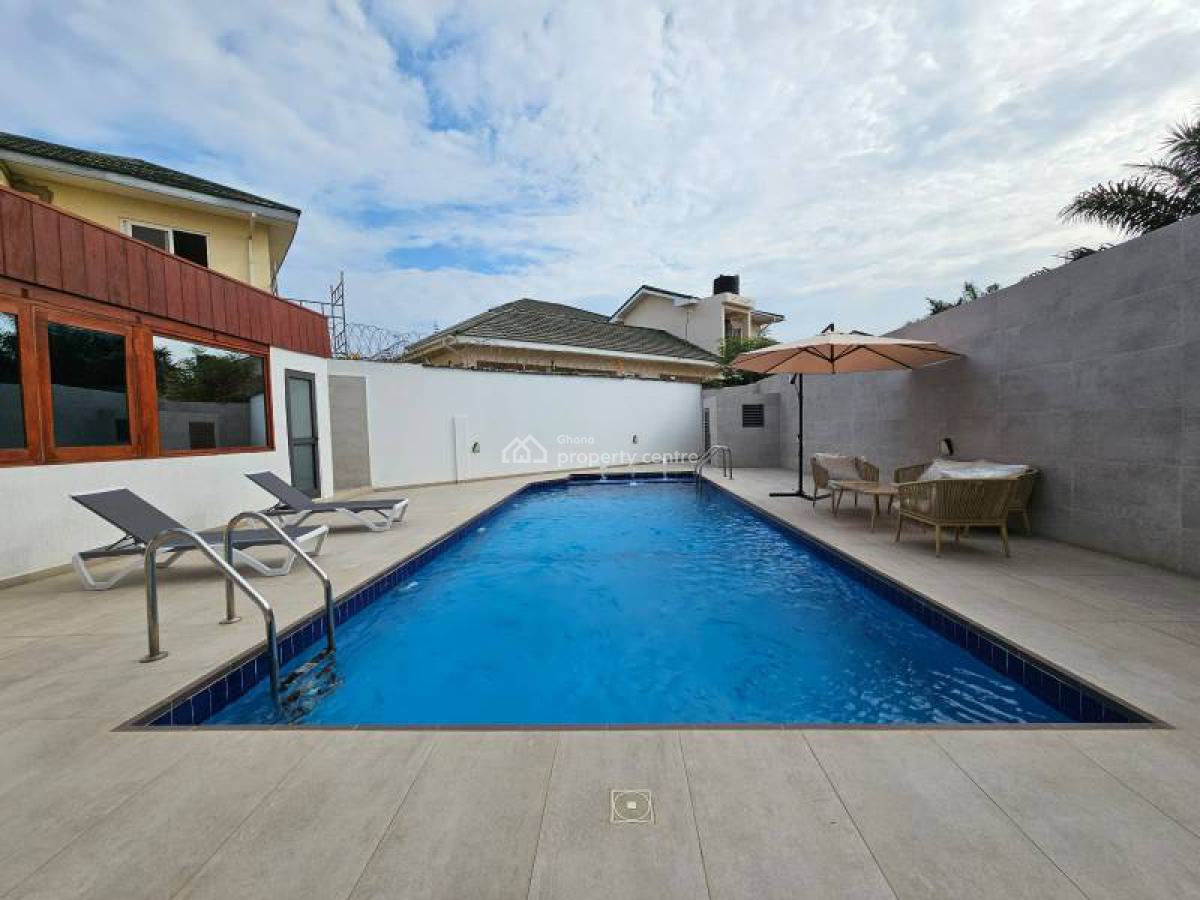 Furnished 1 Bedroom Apartment with Swimming Pool and Gym, Cantonments, Accra, Mini Flat for Rent