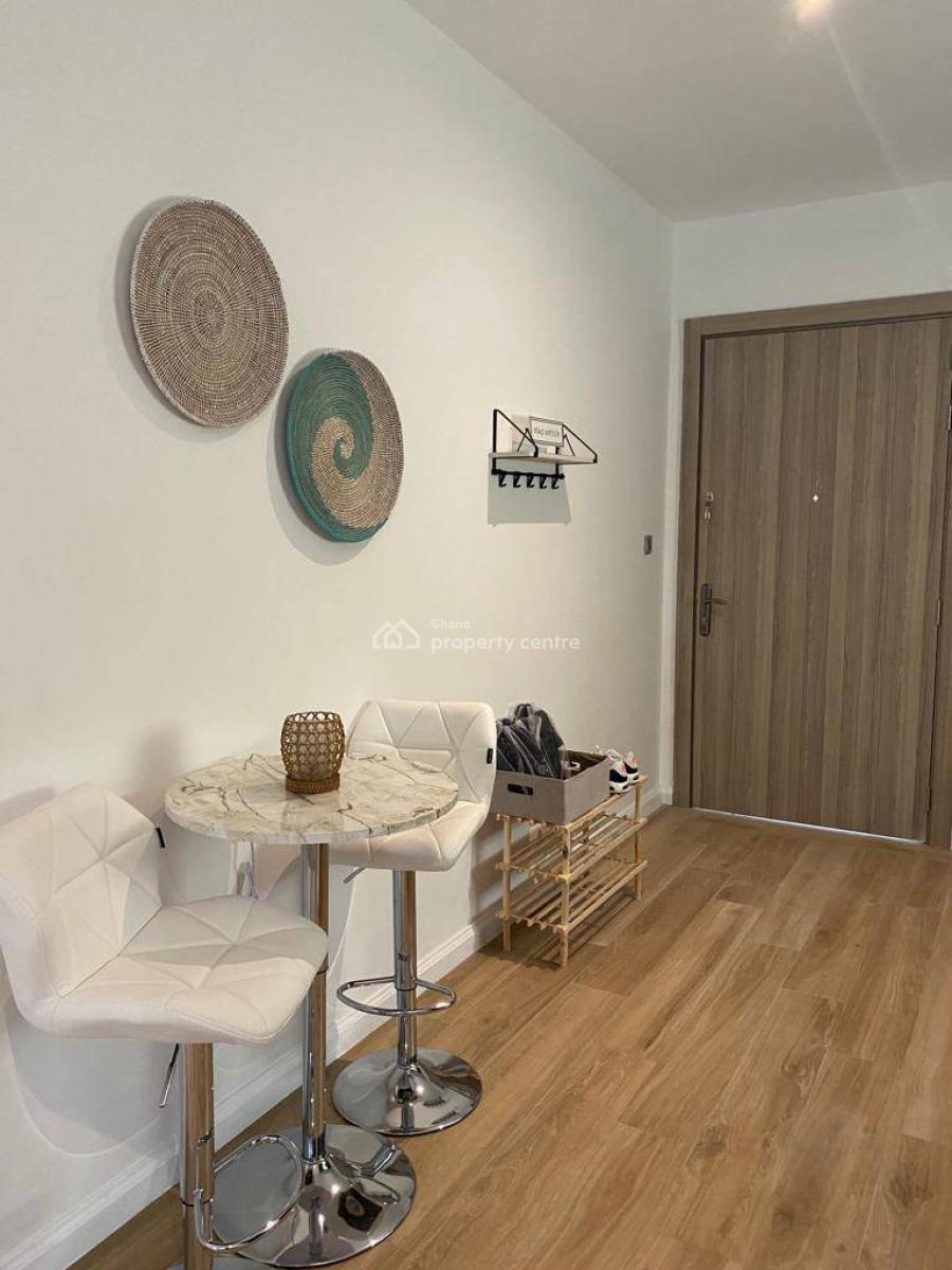Furnished 1 Bedroom Apartment with Swimming Pool and Gym, Cantonments, Accra, Mini Flat for Rent