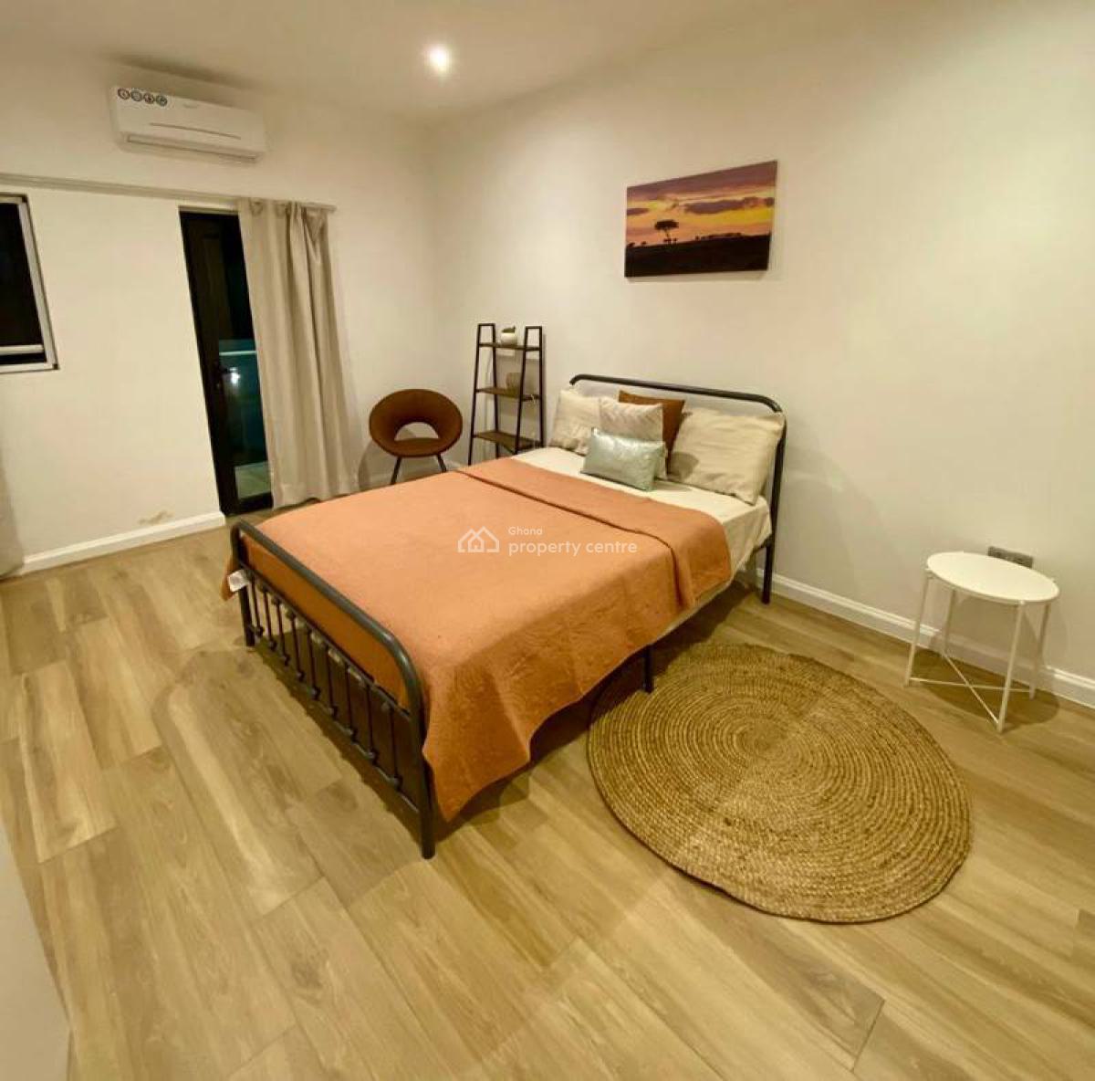 Furnished 1 Bedroom Apartment with Swimming Pool and Gym, Cantonments, Accra, Mini Flat for Rent