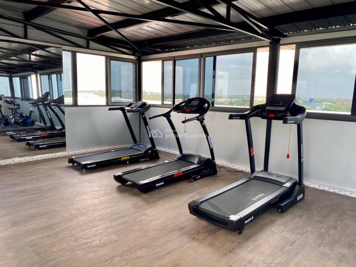 Furnished 1 Bedroom Apartment with Swimming Pool and Gym, Cantonments, Accra, Mini Flat for Rent