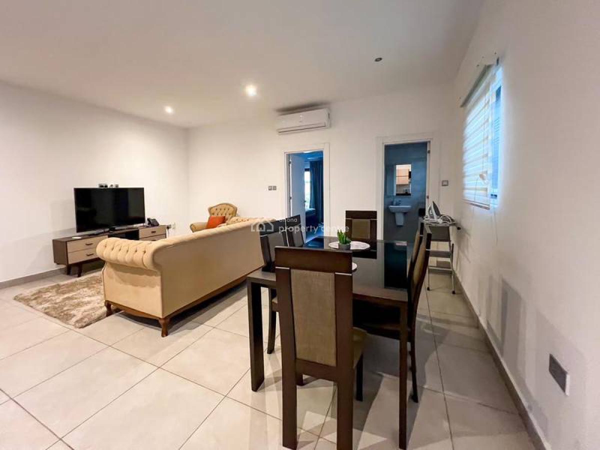 Furnished 1 Bedroom Apartment with Swimming Pool and Gym, Cantonments, Accra, Mini Flat for Rent