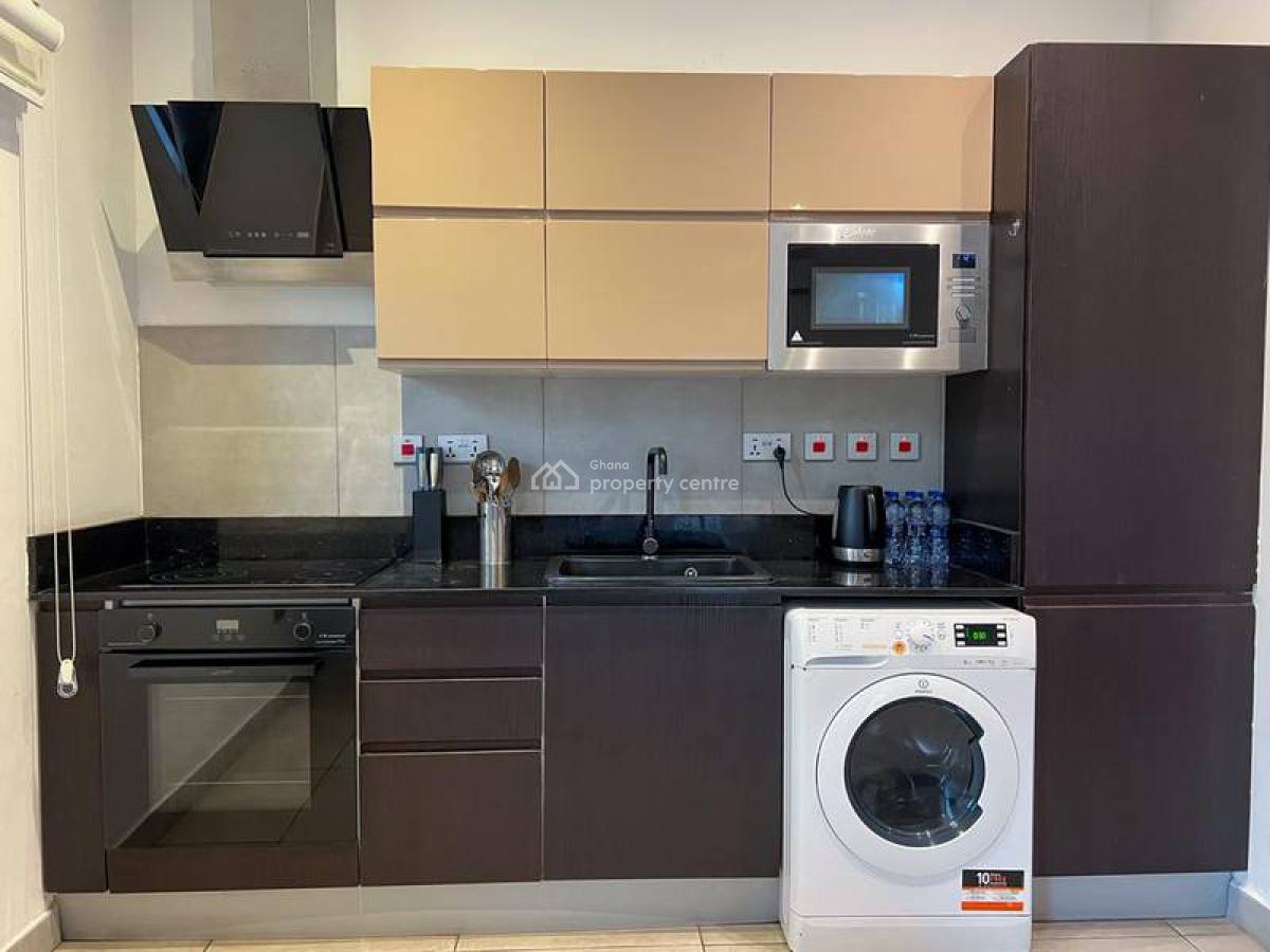Furnished 1 Bedroom Apartment with Swimming Pool and Gym, Cantonments, Accra, Mini Flat for Rent