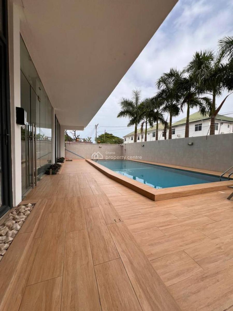 Furnished 1 Bedroom Apartment with Swimming Pool and Gym, Cantonments, Accra, Mini Flat for Rent