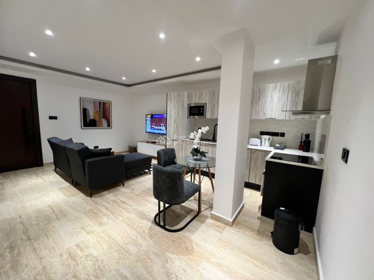 Furnished One Bedroom Apartment with Swimming Pool and Gym, Airport Residential Area, Accra, Mini Flat for Rent